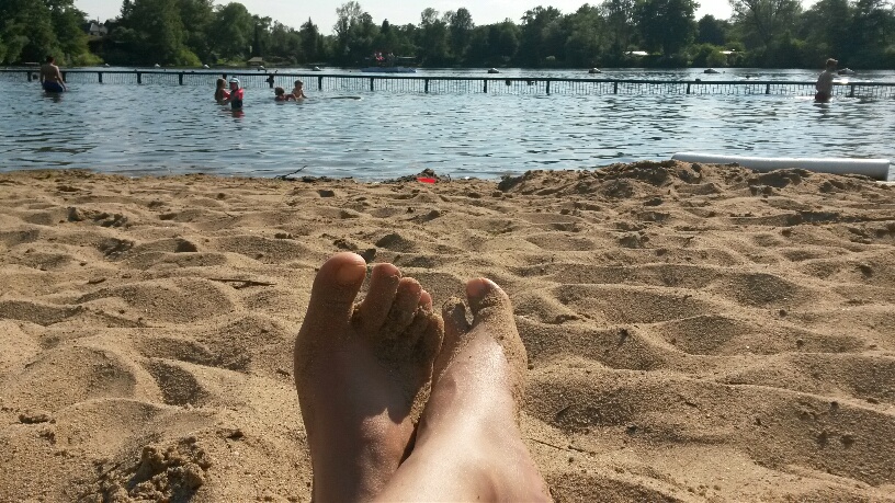 Heißes Wochenende, Hamburg, Freibad Ostende